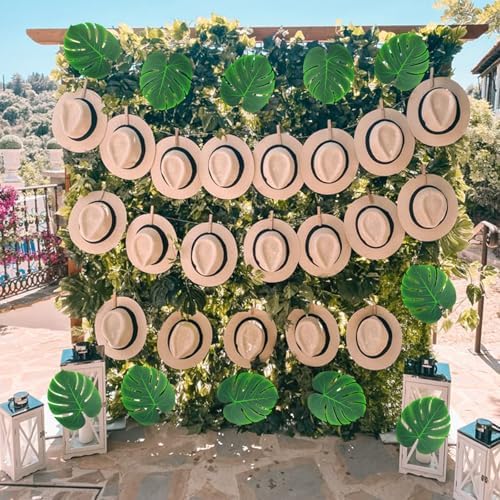 20 Pack Cuban Style Panama Hats for Party Decor