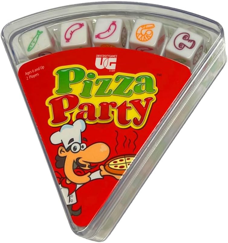 University Games Pizza Party Dice Game for Kids and Families