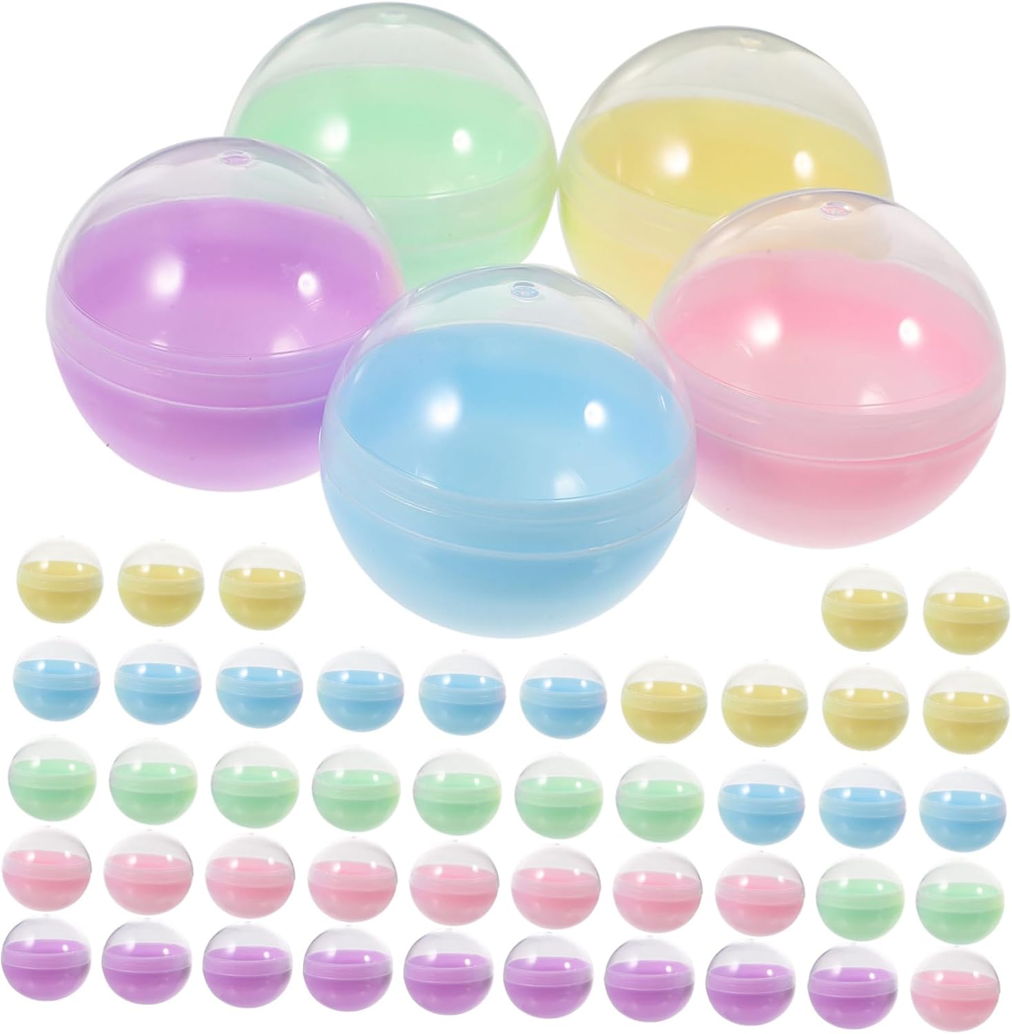 VICASKY 50pcs Reusable Fillable Balls for Playpits and Showcases