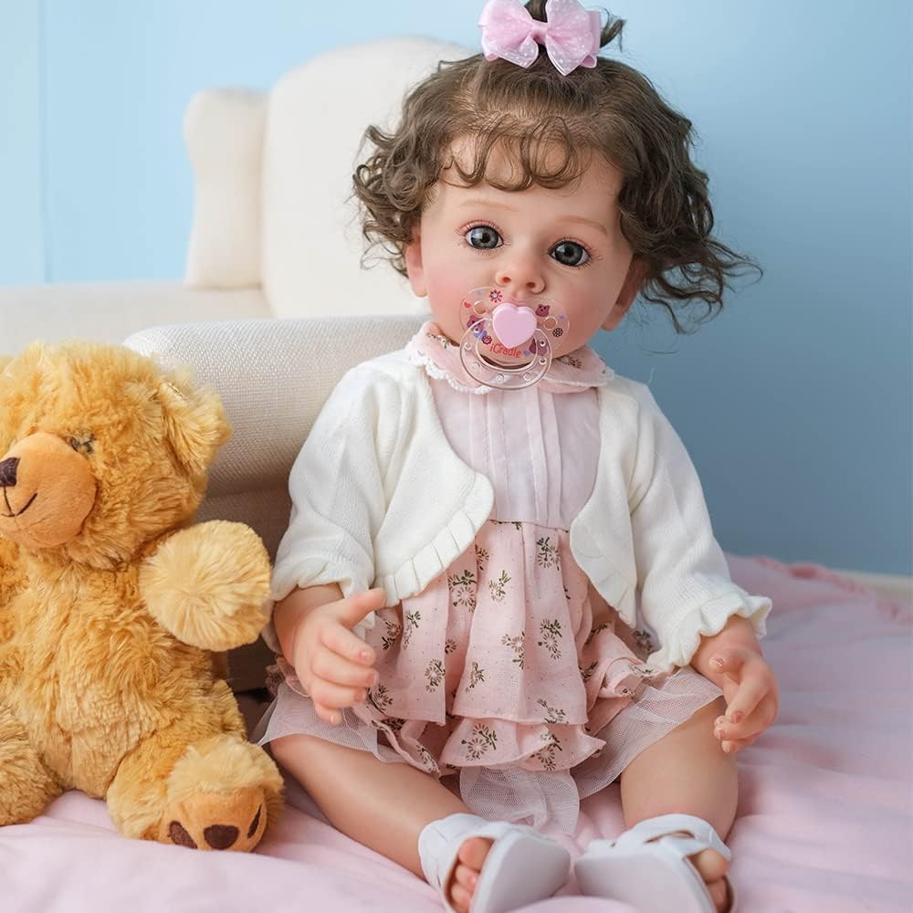 Pinky Reborn 22 Inch Realistic Silicone Baby Doll