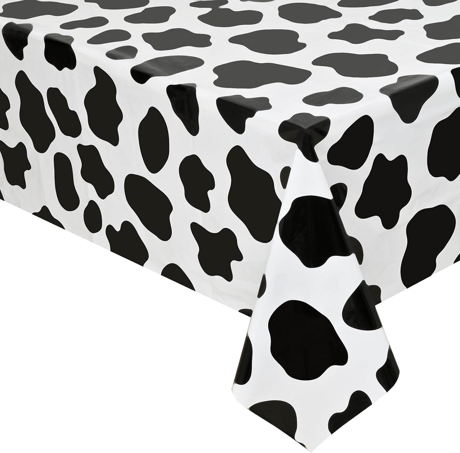 2 Pcs Cow Print Tablecloth for Farm Party Supplies