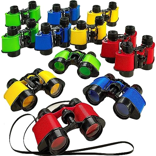 Kicko Toy Binoculars for Kids - Pack of 12