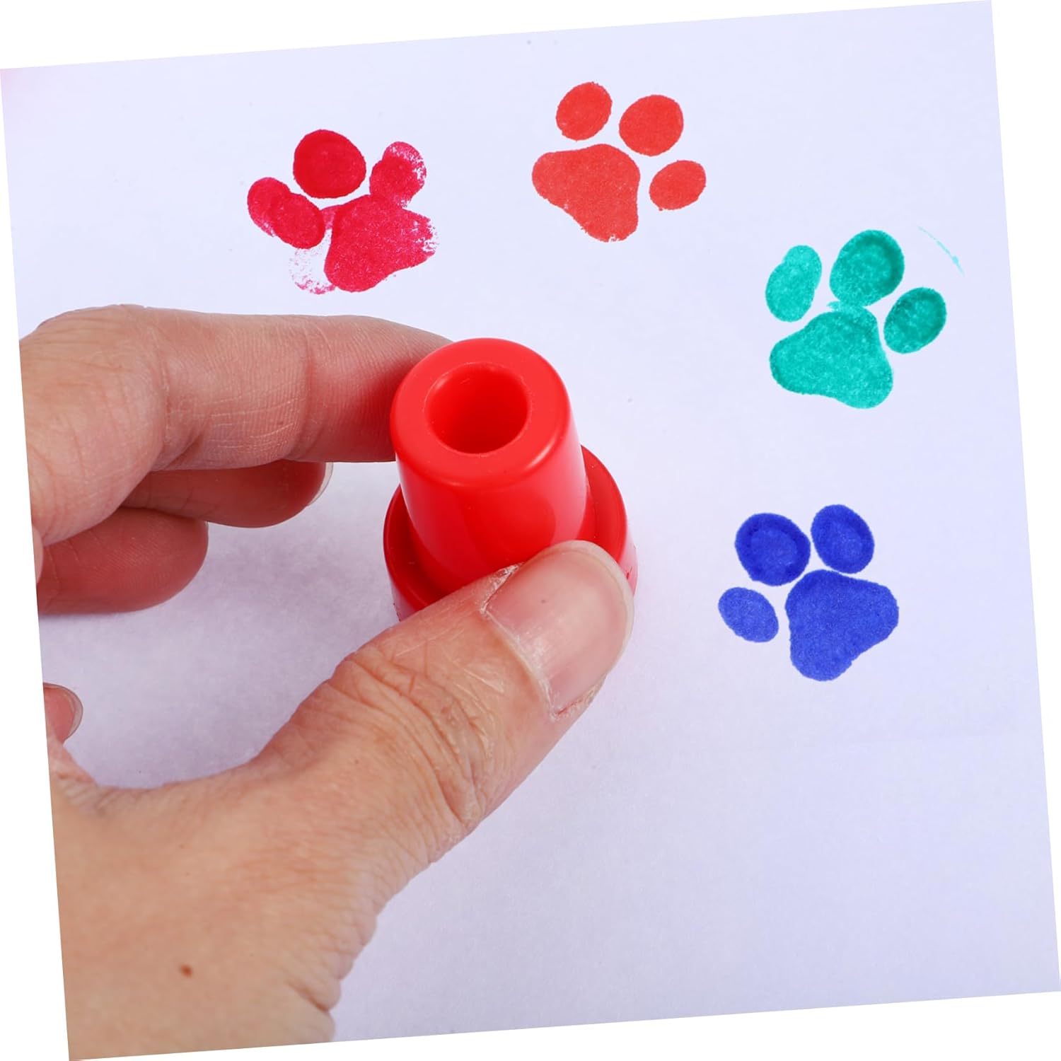 12Pcs Cute Paw Print Stamps for Crafts Journaling and Party Favors