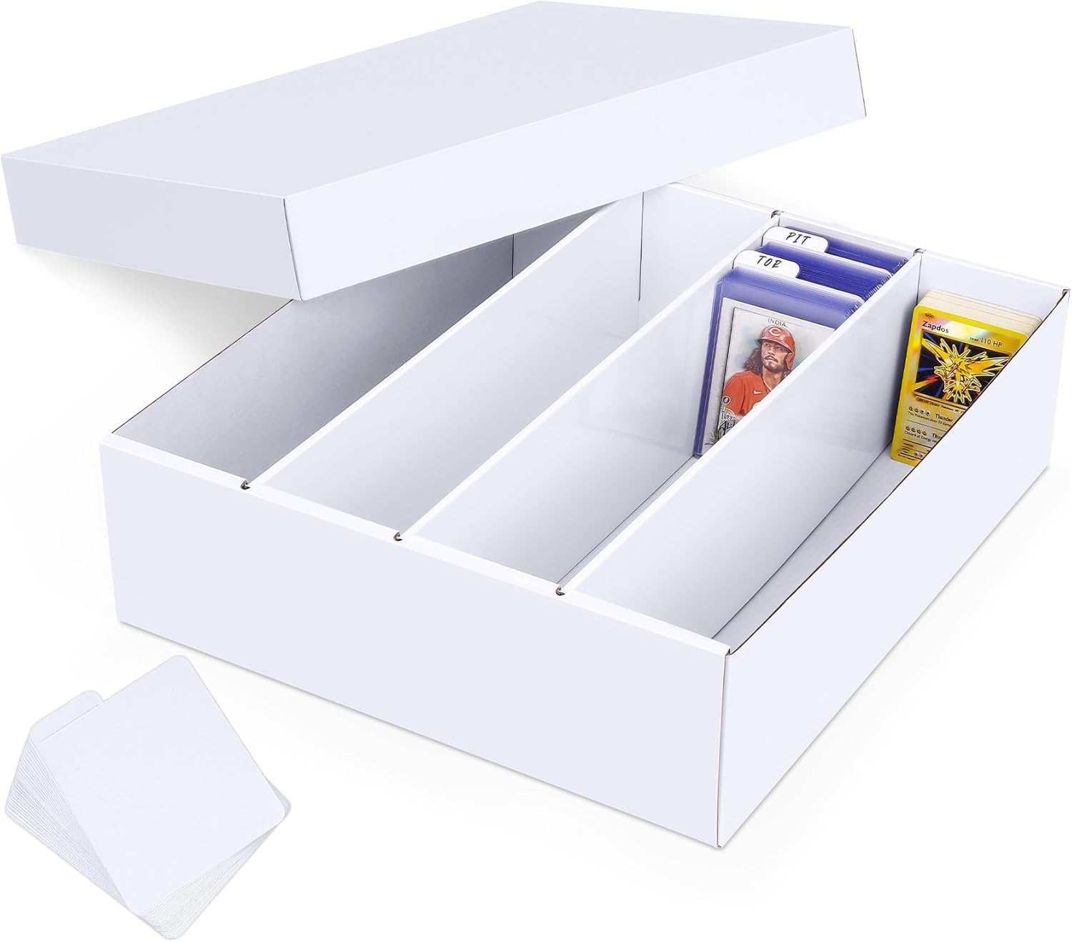 Leyzan Trading Card Storage Box with Dividers 1 Pack