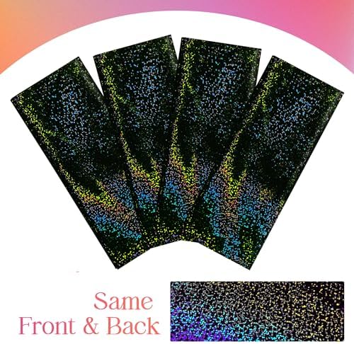 2 Pcs Black Holographic Laser Tablecloth for Parties