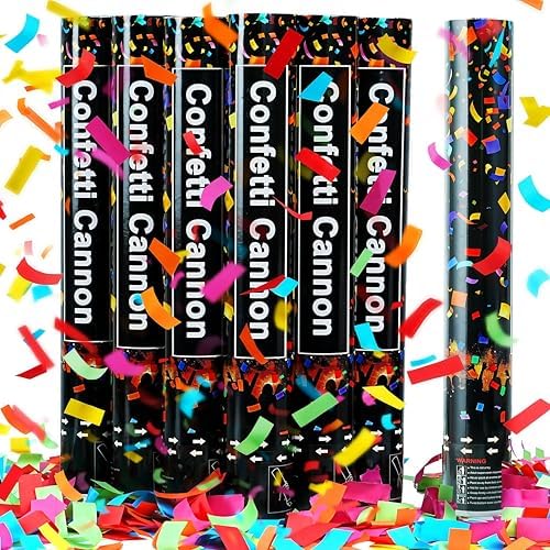 OceanWings 16in Biodegradable Confetti Poppers 6Pack