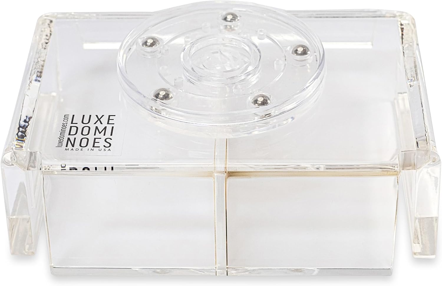 Luxe Dominoes La Canasta Set with 2 Decks Acrylic Box