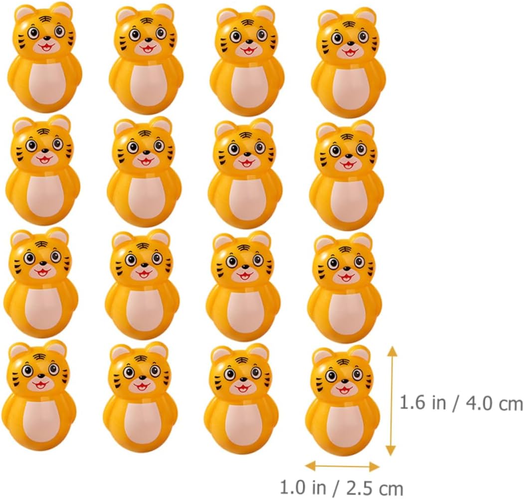 20pcs Tiger Wobbling Toy for Boys Girls Desktop Decor