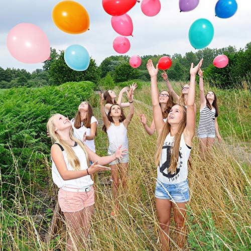 Runch 100pcs 12inch Multicolor Latex Balloons