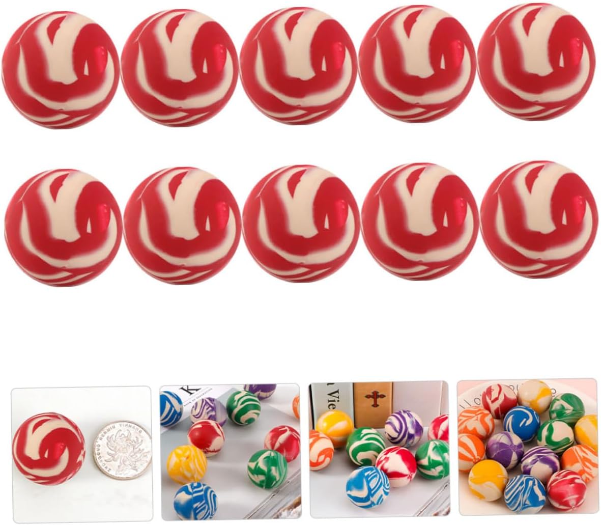20pcs Odorless Plastic Bouncy Balls for Kids