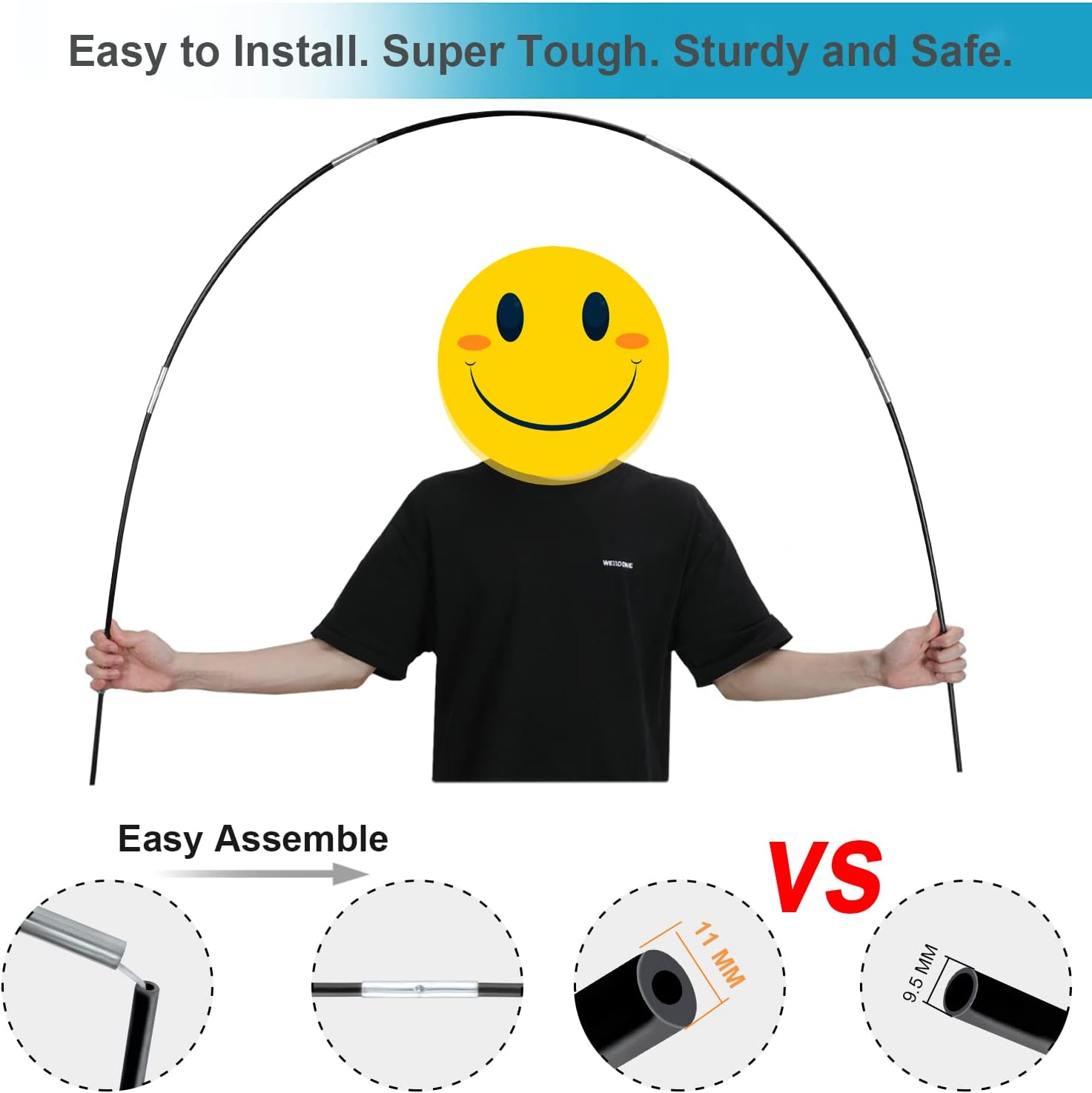 Improved Balloon Arch Kit 10ft Wide 9ft Tall Adjustable Stand