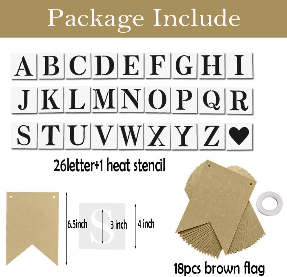 DIY Brown Banner Set Custom Signs for Parties