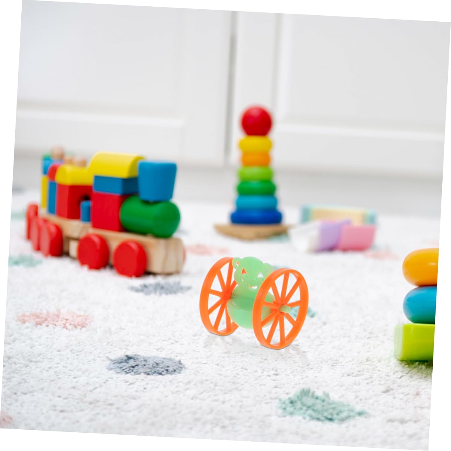 Hemoton 50pcs Rolling Tumbler Toy Wheels Mini Tumbler Toys for Kids Parties