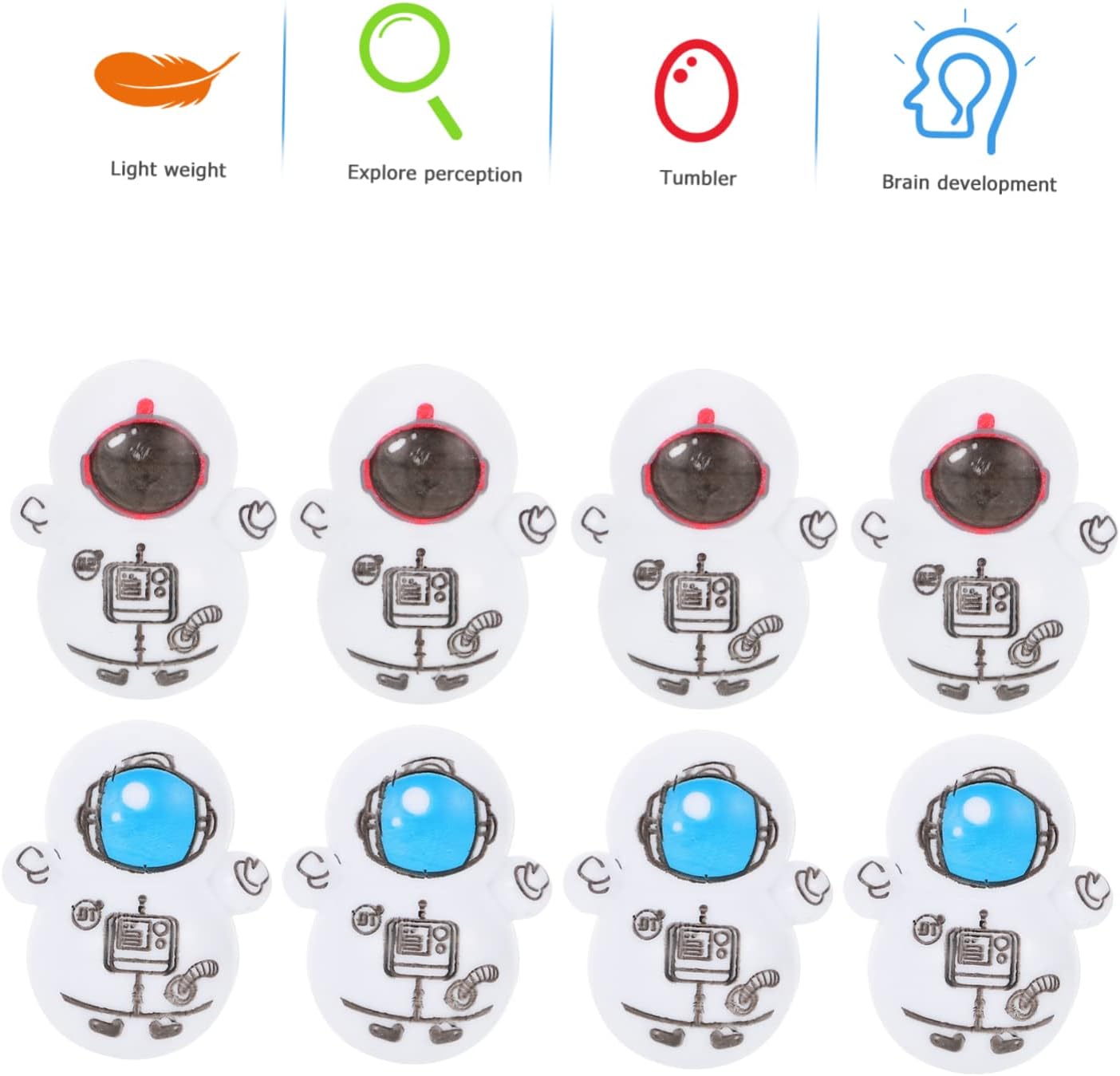 30pcs Astronaut Tumbler Toys for Kids