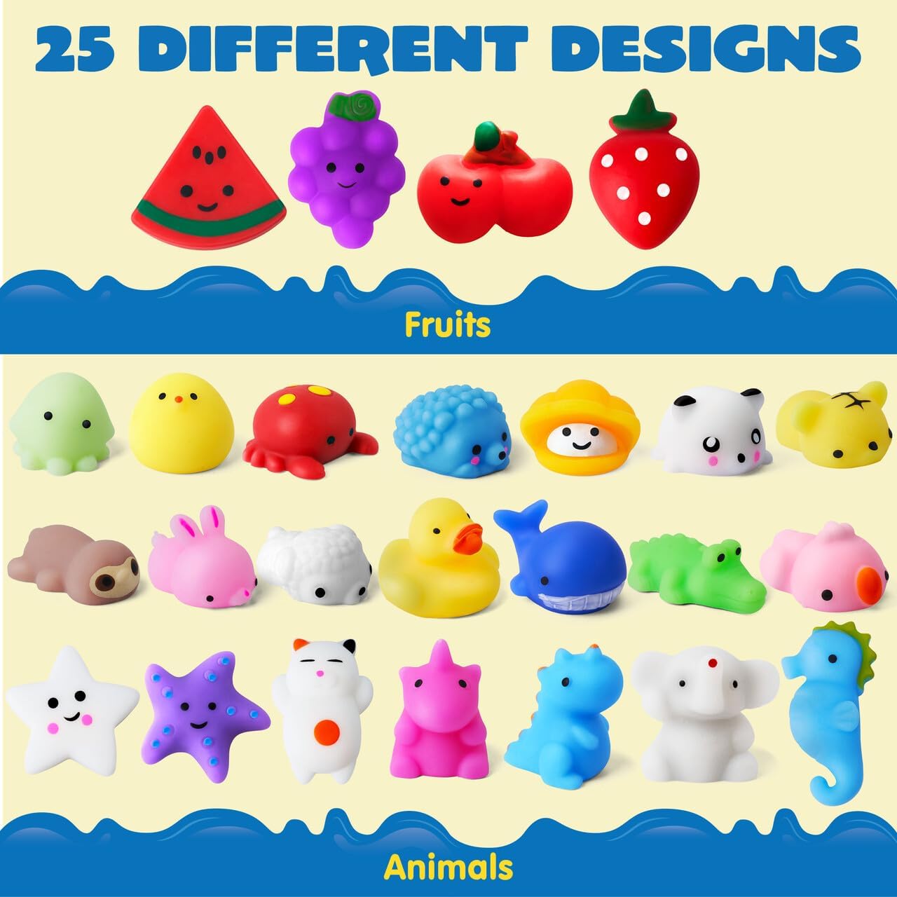 JOYIN Mochi Squishy Toy Set 25 Pack