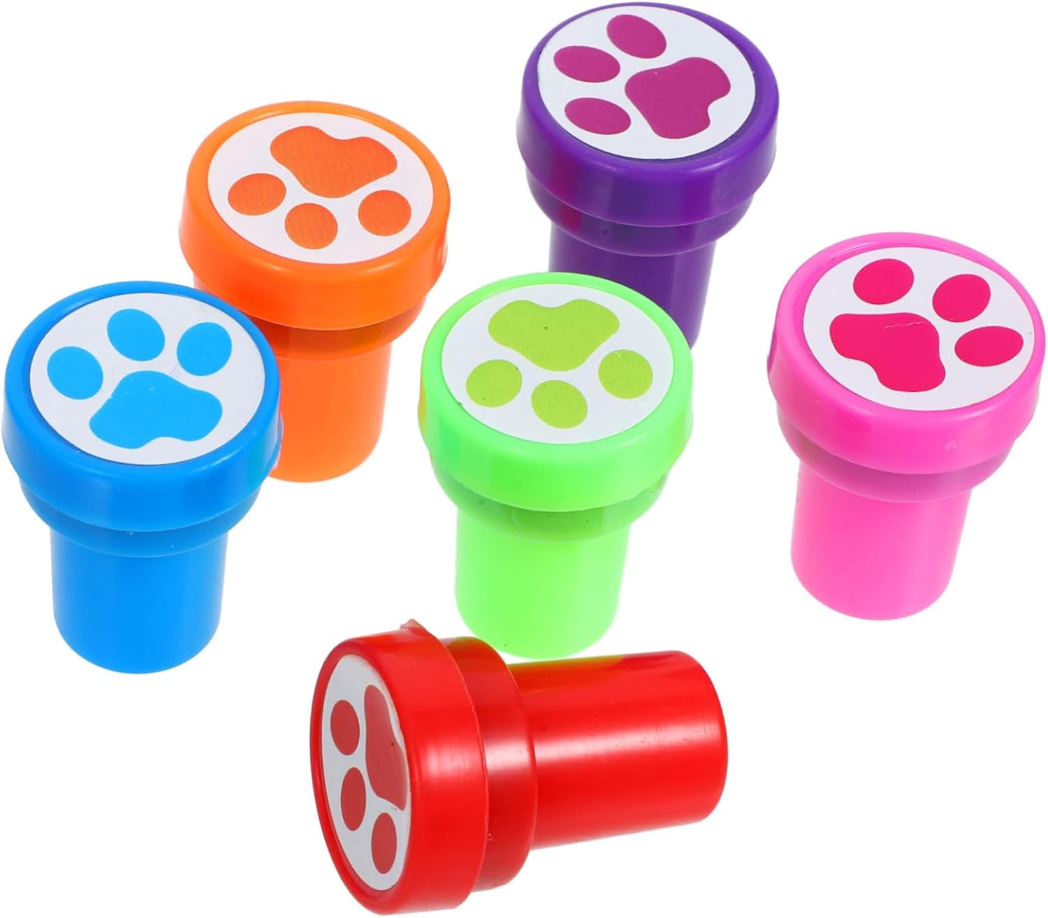 12pcs Paw Print Stamps for Kids Party Favors and Crafts