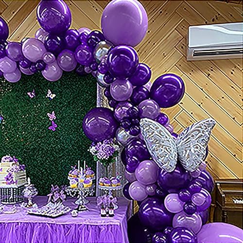 FOTIOMRG 12 Inch Purple Balloons 50 Pack Party Decorations