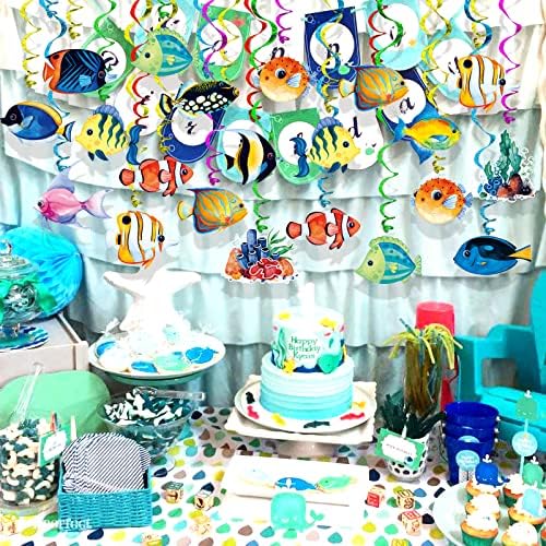 Tropical Fish Foil Streamer Banner Decor 30 Pack