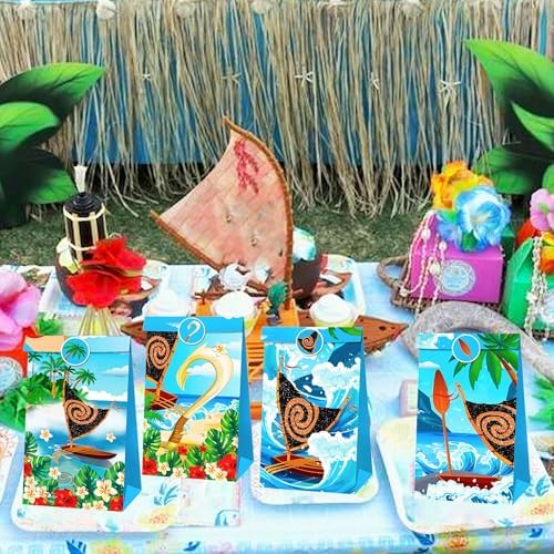 JeVenis Moana Party Favor Bags for Birthday Events
