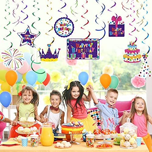 Outus 30 Pcs Birthday Foil Streamer Decorations