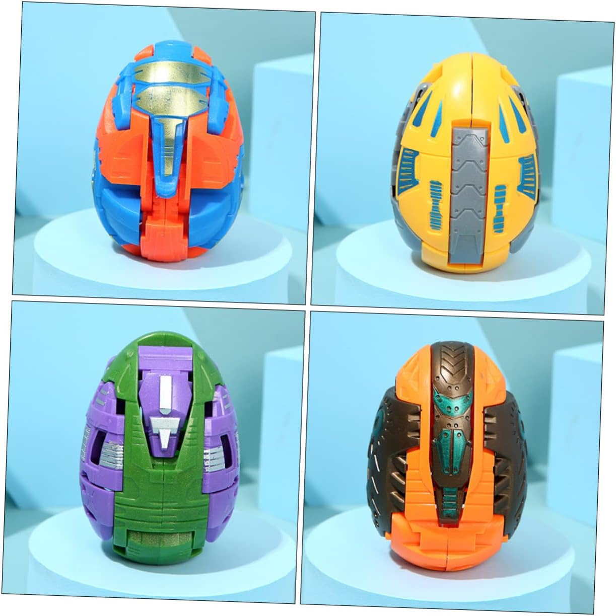 6pcs Dinosaur Egg Transforming Toy Set for Kids Educational Play