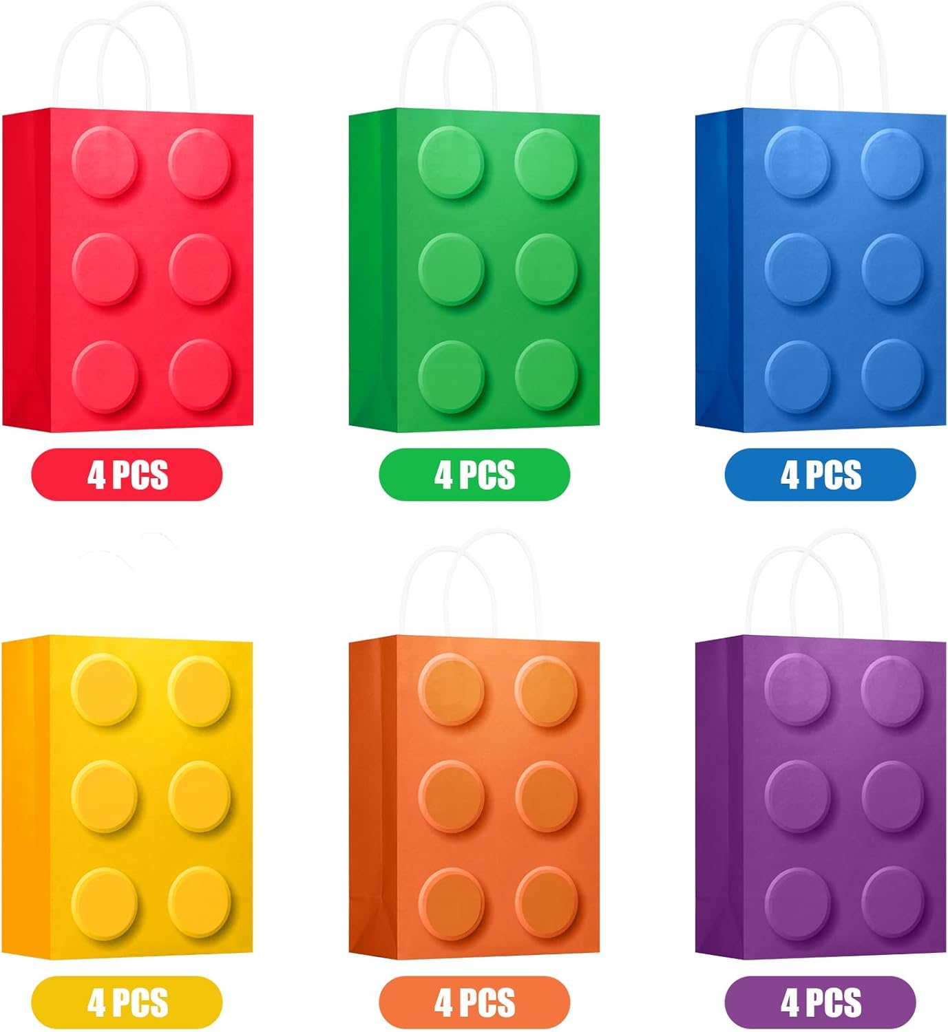 YOTNUS Building Block Party Gift Bags with Handles