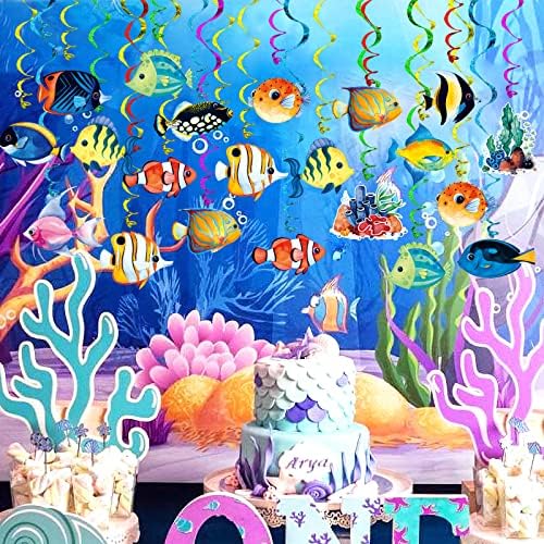 Tropical Fish Foil Streamer Banner Decor 30 Pack