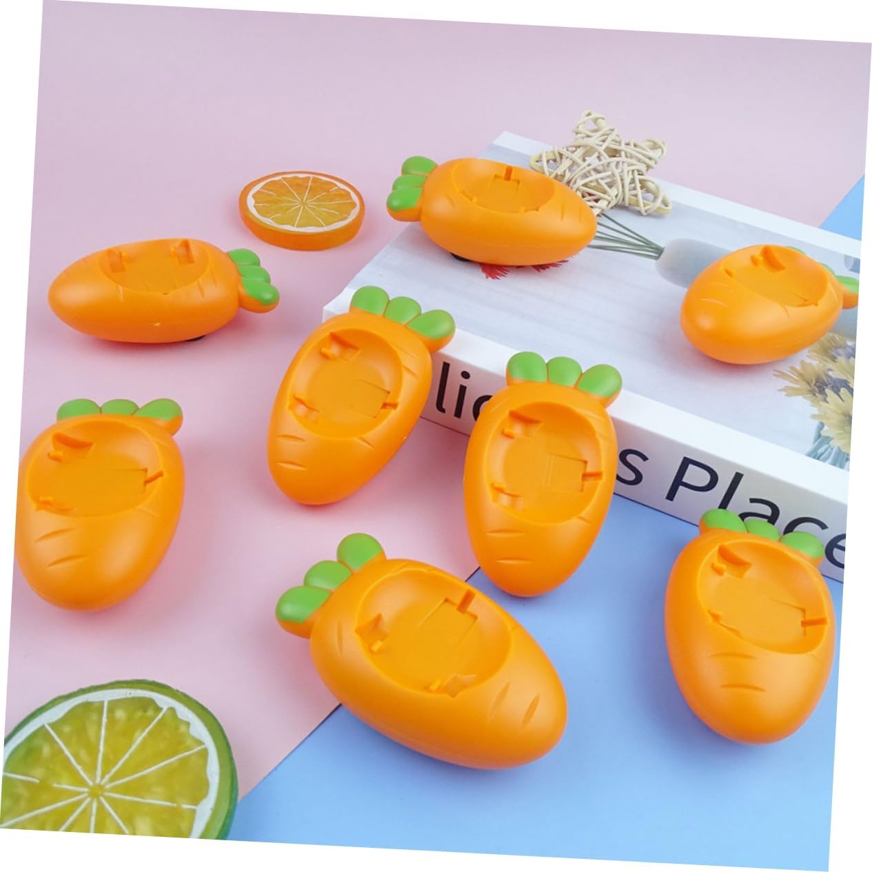 VOSAREA Mini Bunny Carrot Pull Back Toy Car