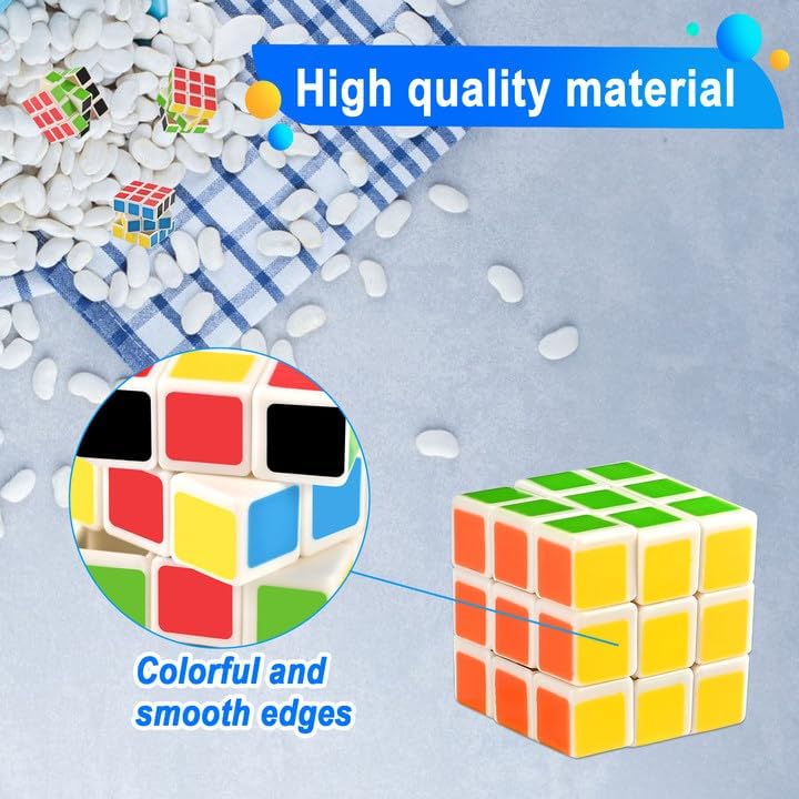 GOLDGE 40 Mini Cube Puzzles 3x3 Fun Toys