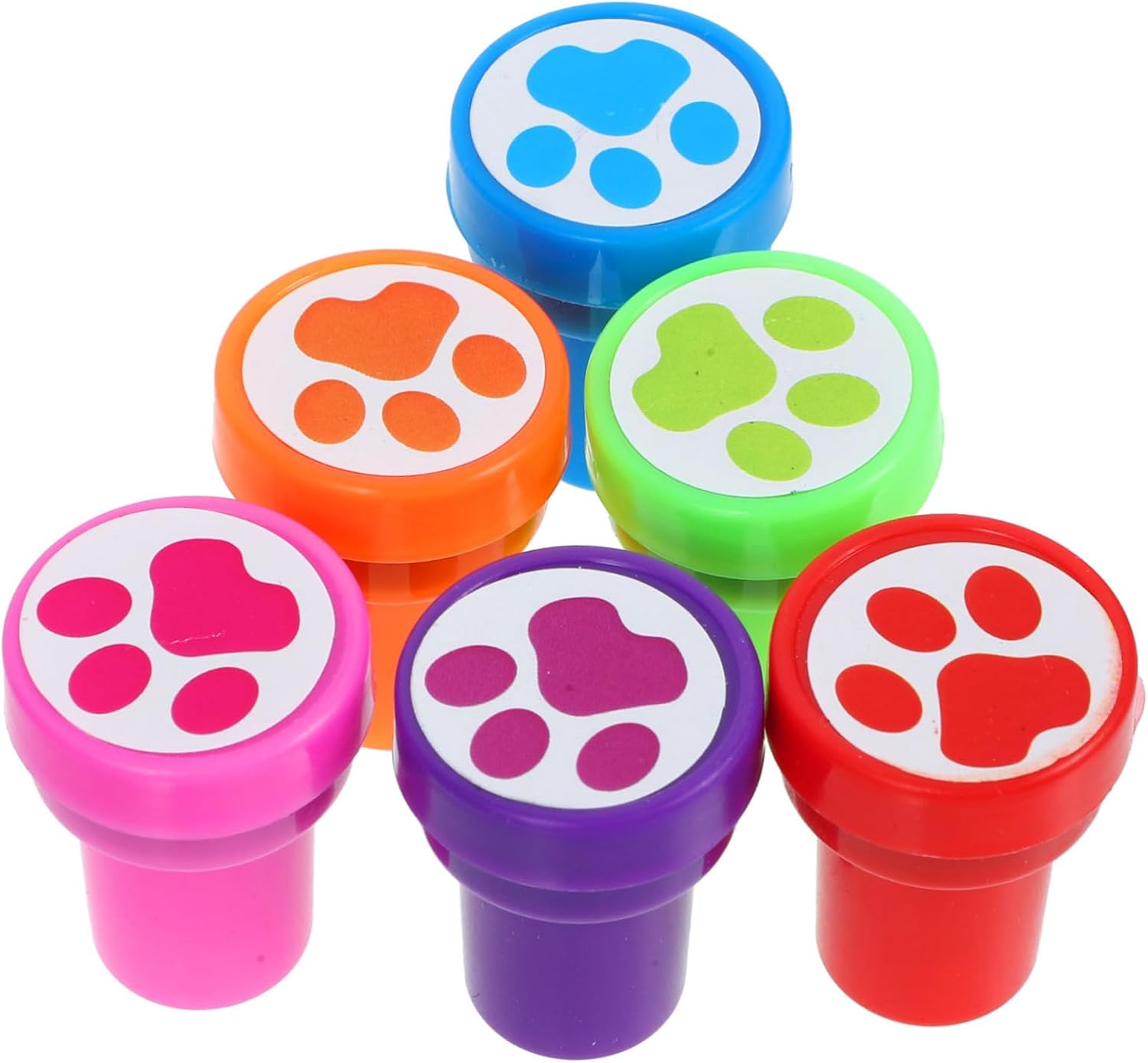 12Pcs Cute Paw Print Stamps for Crafts Journaling and Party Favors