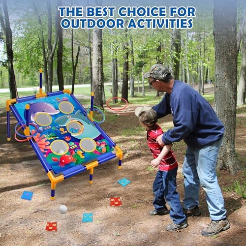 3-in-1 Bean Bag Toss Game Set for Kids and Family