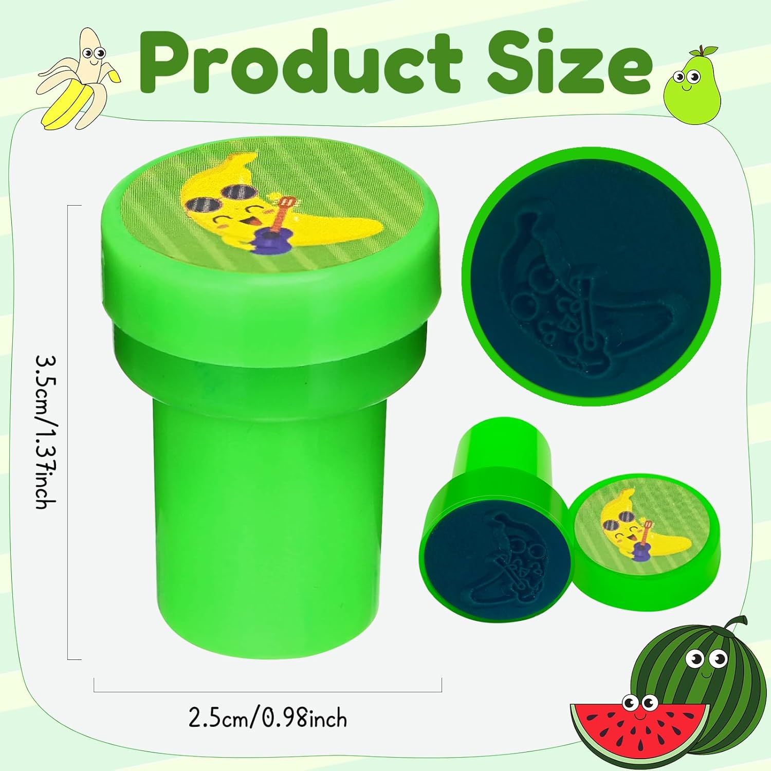 Cinrobiye 24 Pcs Summer Fruit Party Stampers