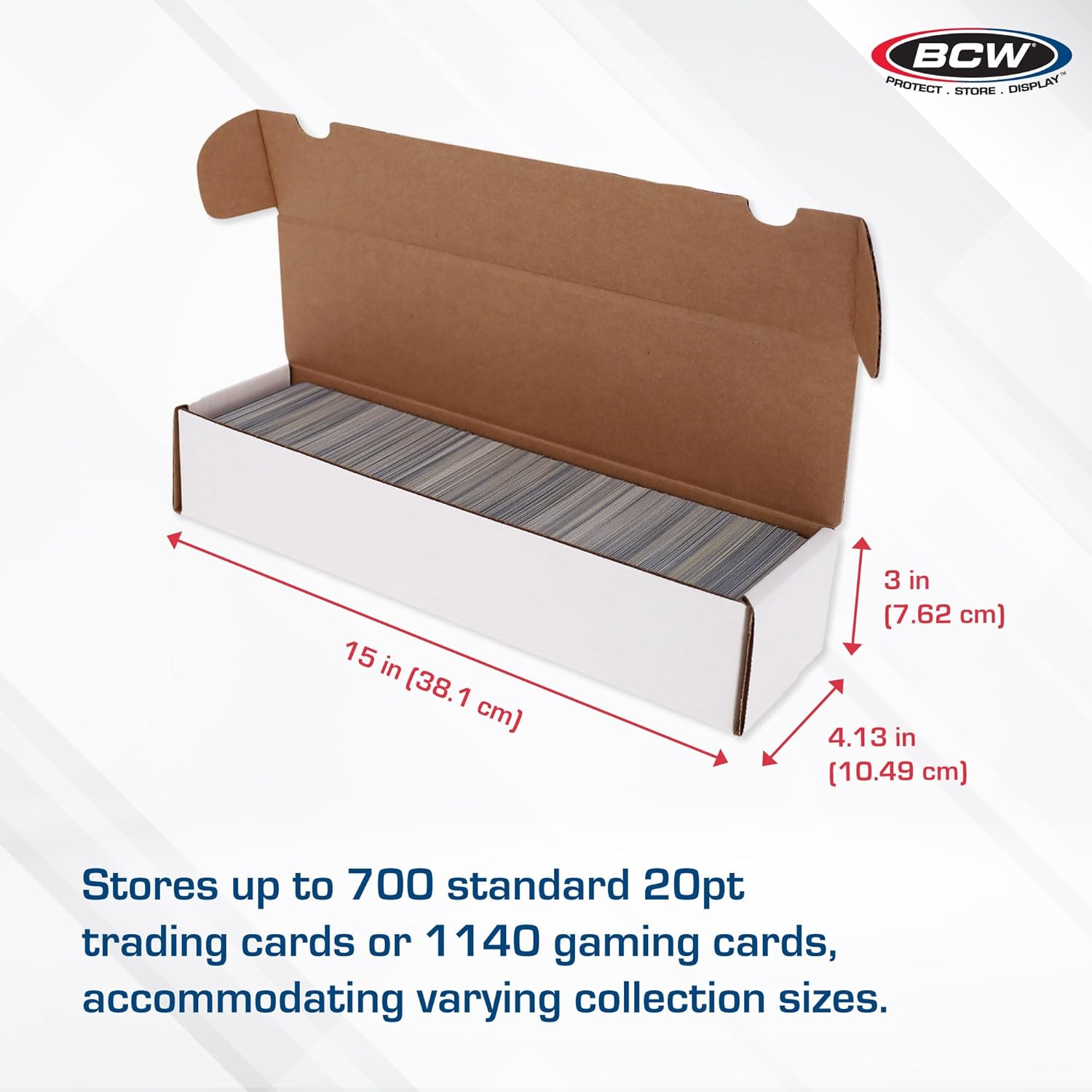 BCW 800ct Trading Card Storage Boxes 3 Pack