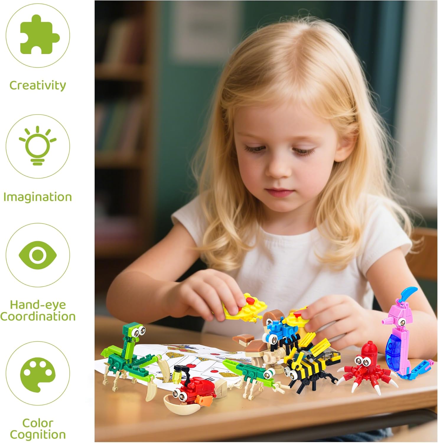 CASRRA 36 Packs Mini Building Blocks for Kids 4-8