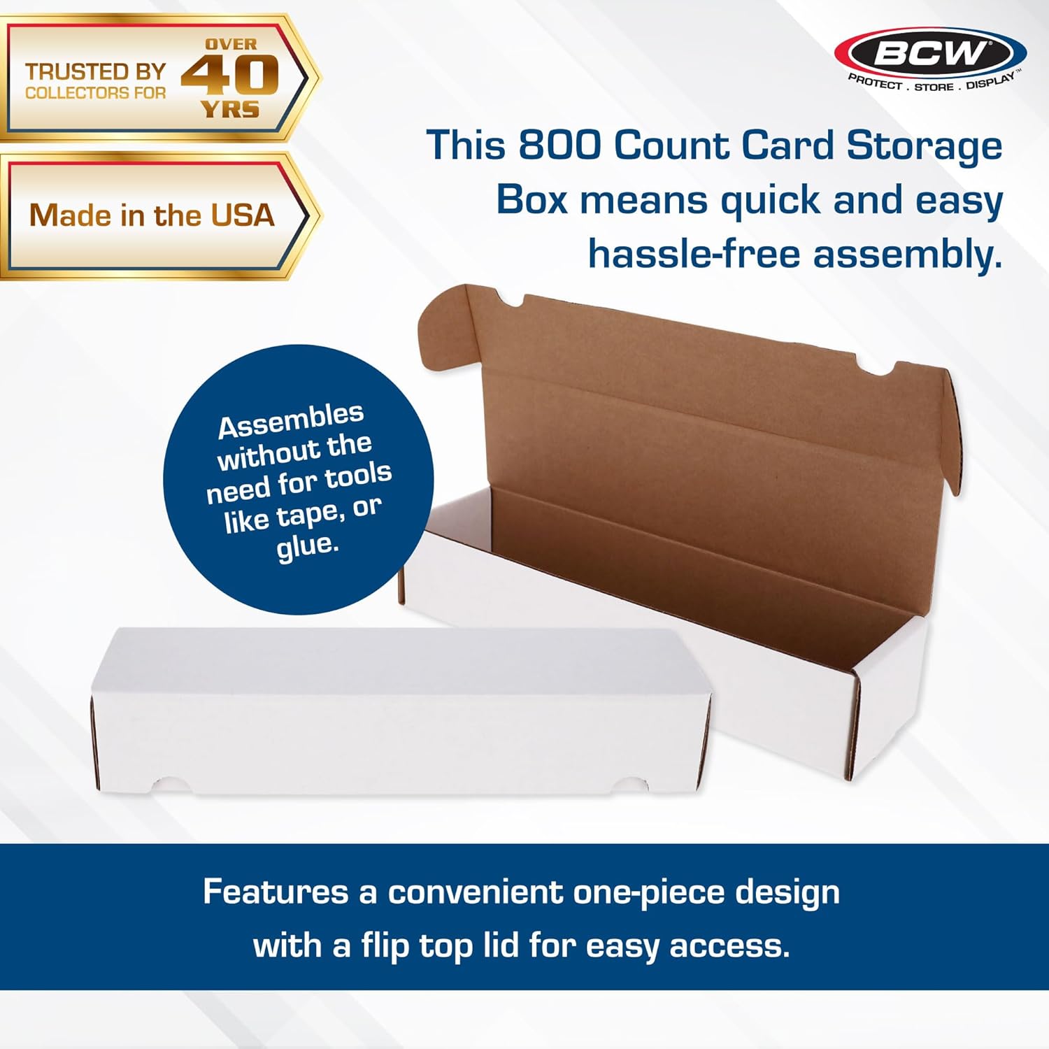 BCW 800ct Trading Card Storage Boxes 3 Pack