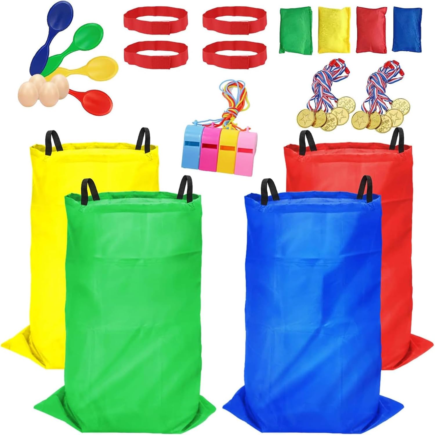 Websonaw 32Pcs Outdoor Games Set for Kids Adults