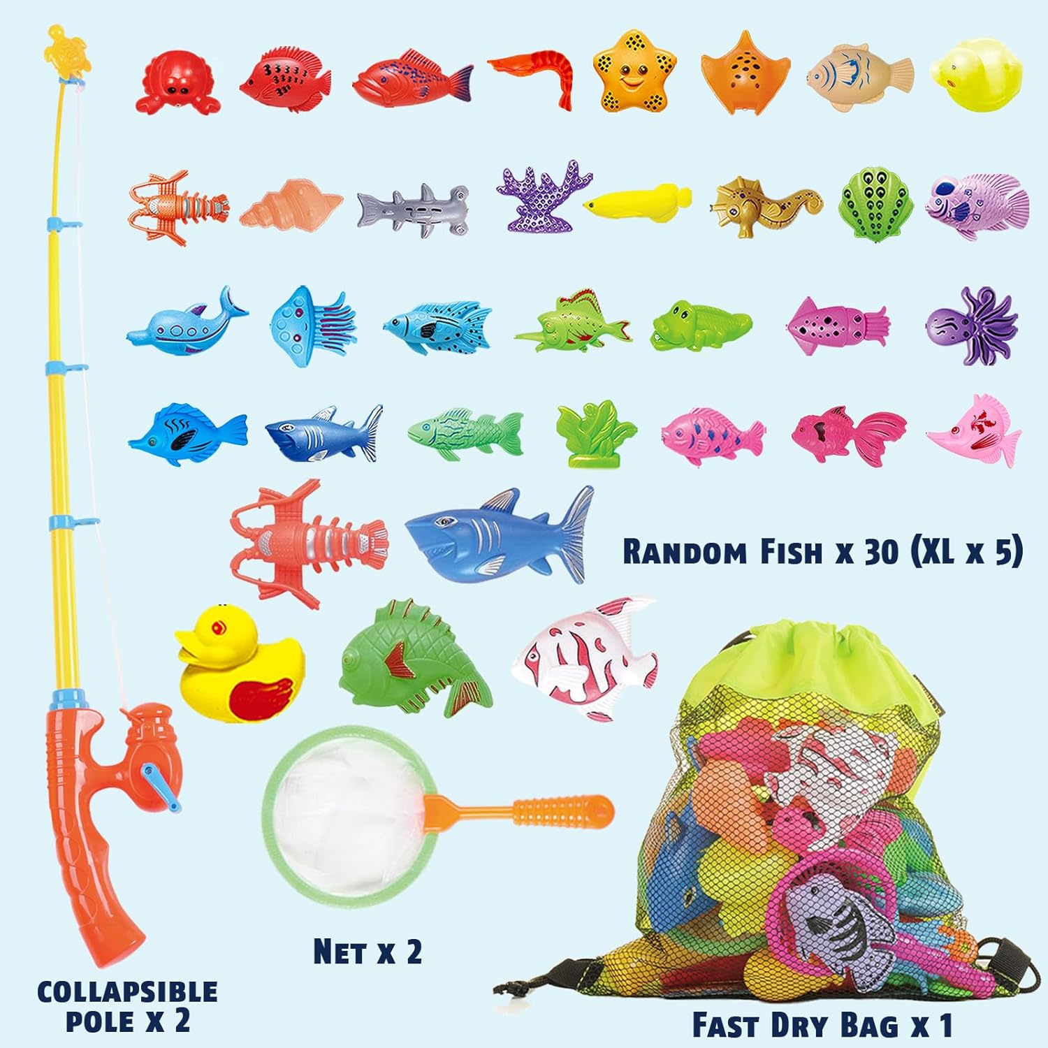 CozyBomB Magnetic Fishing Game Set for Kids