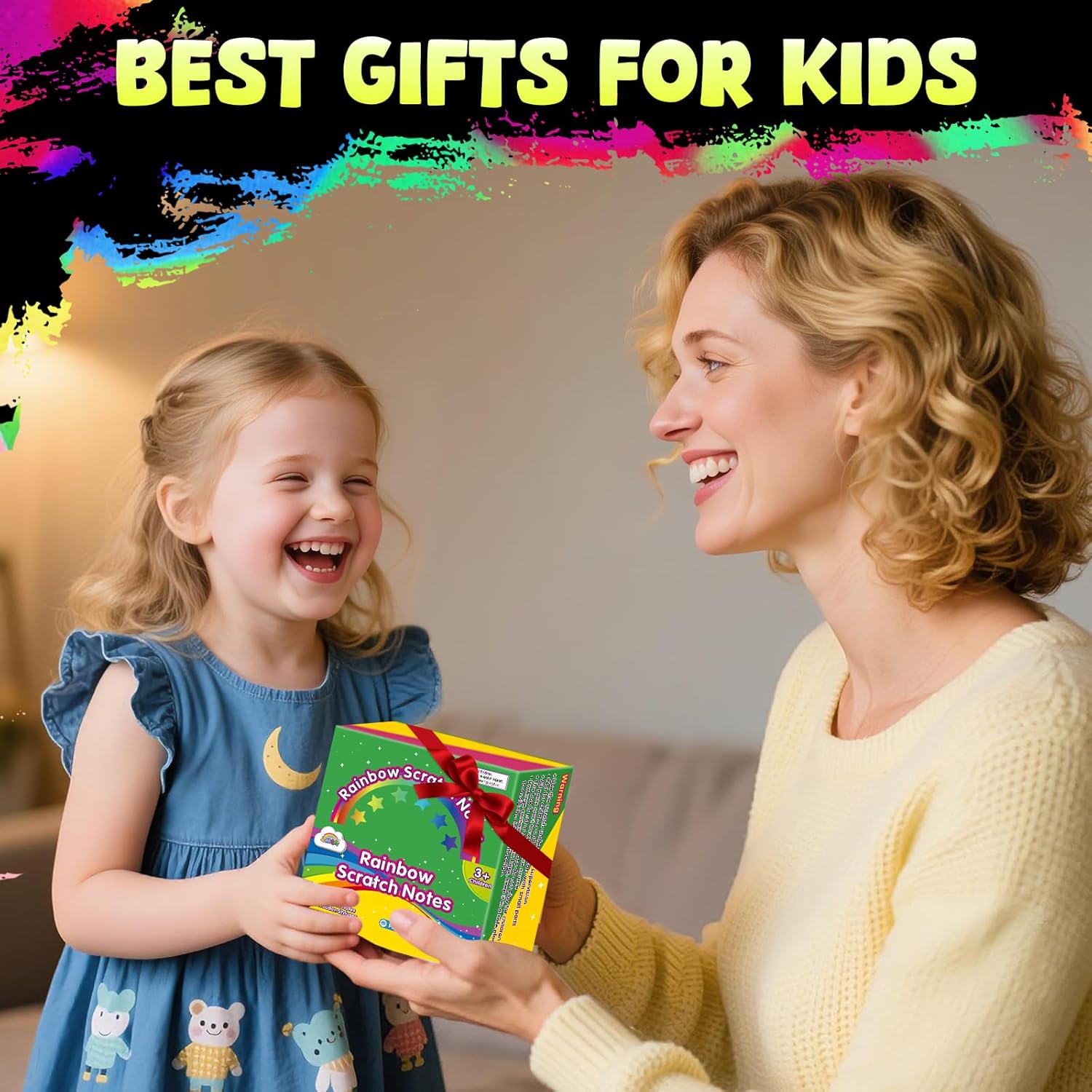 ZMLM Rainbow Scratch Art Papers with Styluses for Kids and Teens
