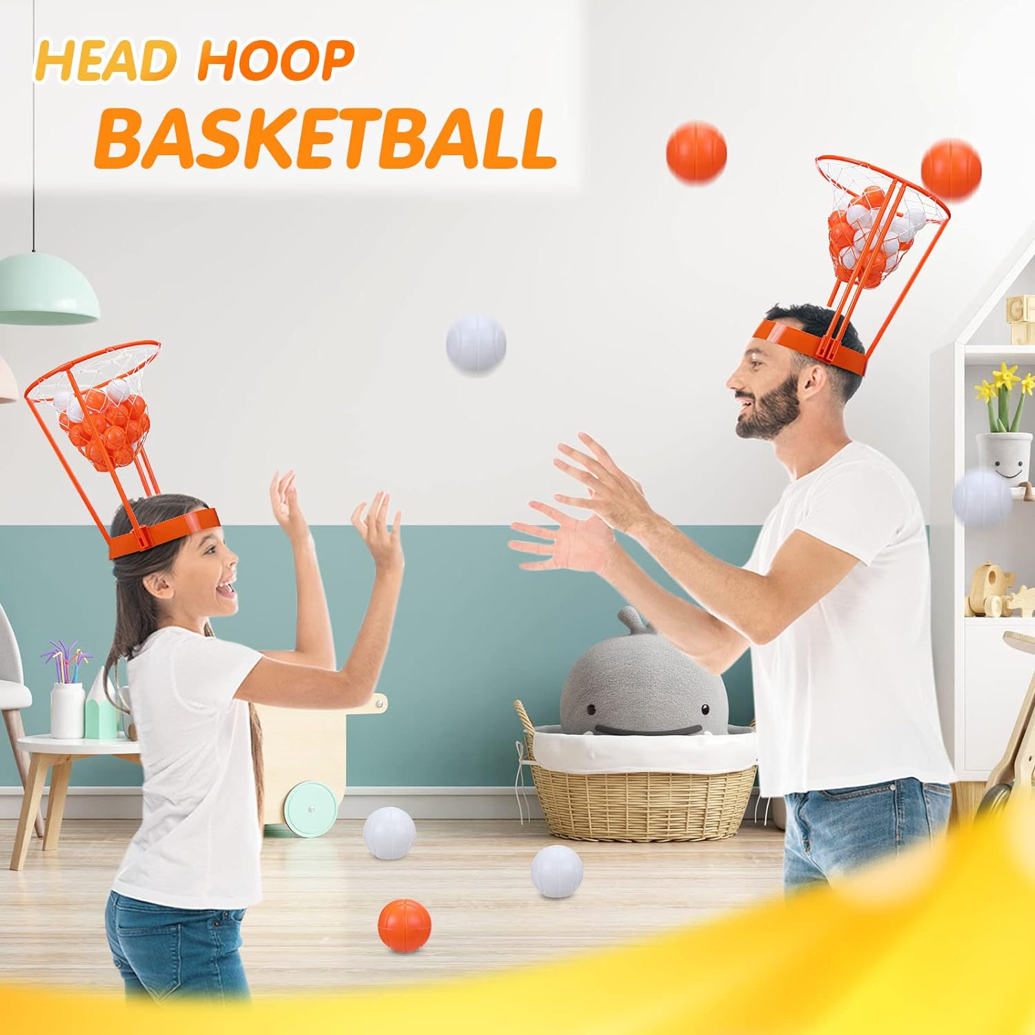HyDren Head Hoop Basketball Game Set for Kids and Adults