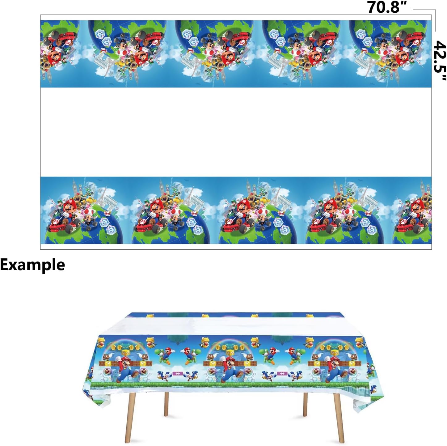 Super Bros Themed Party Decorations Set for 10 Guests
