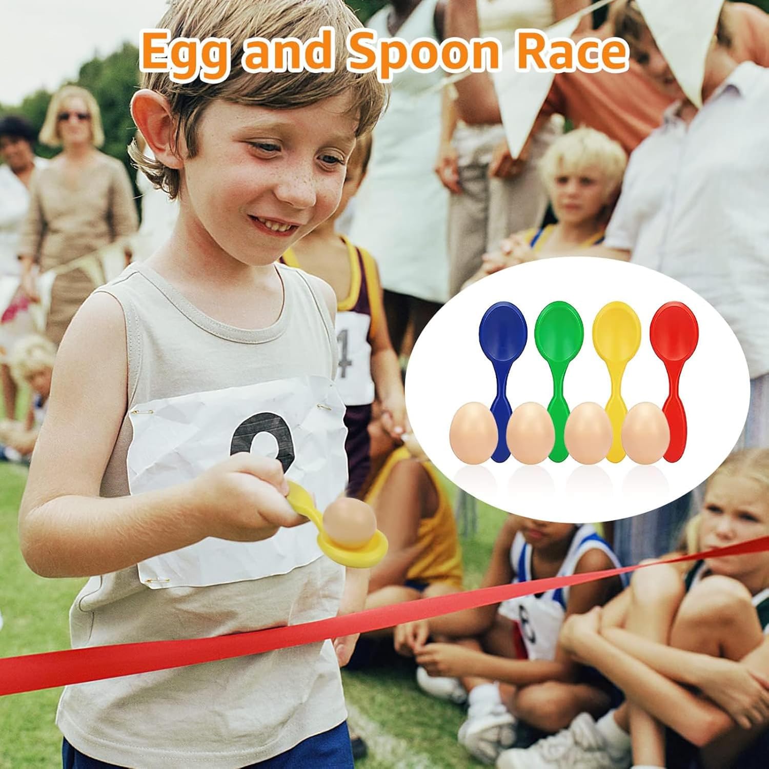 Websonaw 32Pcs Outdoor Games Set for Kids Adults