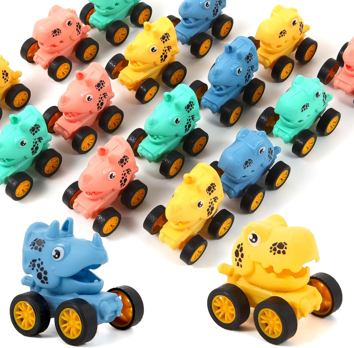 18Pcs Dinosaur Pull Back Cars Set for Kids