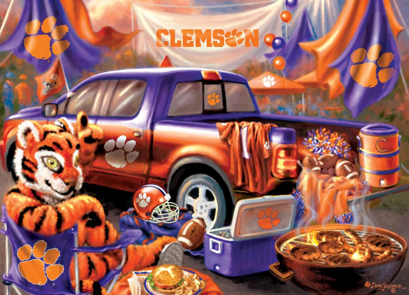 Masterpieces 1000 Piece Jigsaw Puzzle NCAA Clemson Tigers Gameday