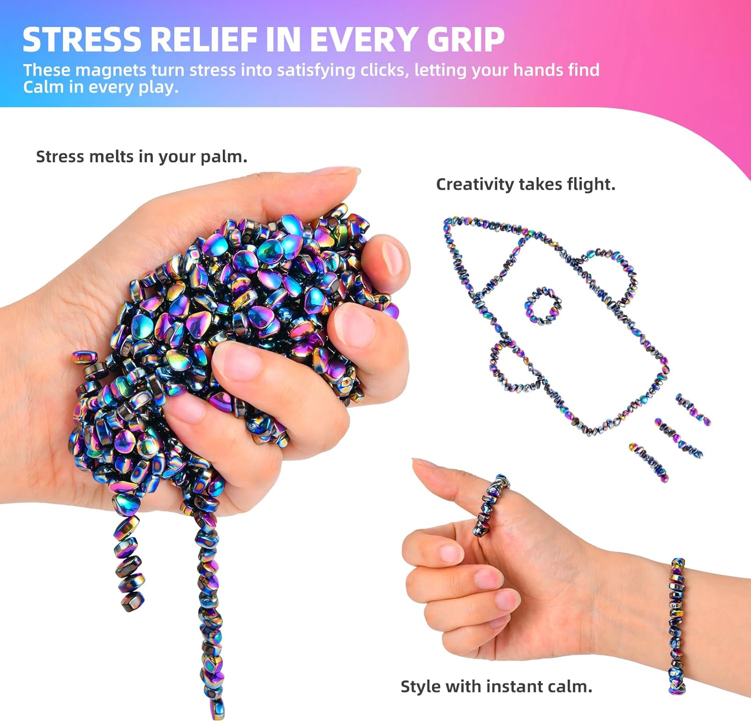 Aukit 550pcs Fidget Toys for Adults and Teens