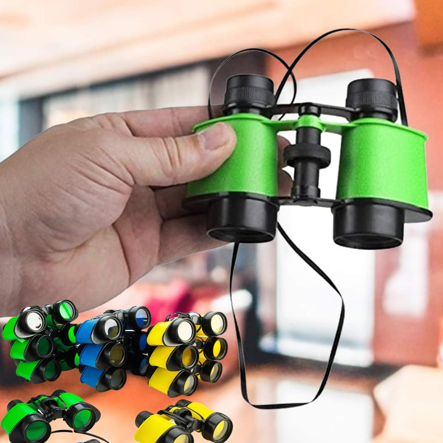 Kicko Toy Binoculars for Kids - Pack of 12