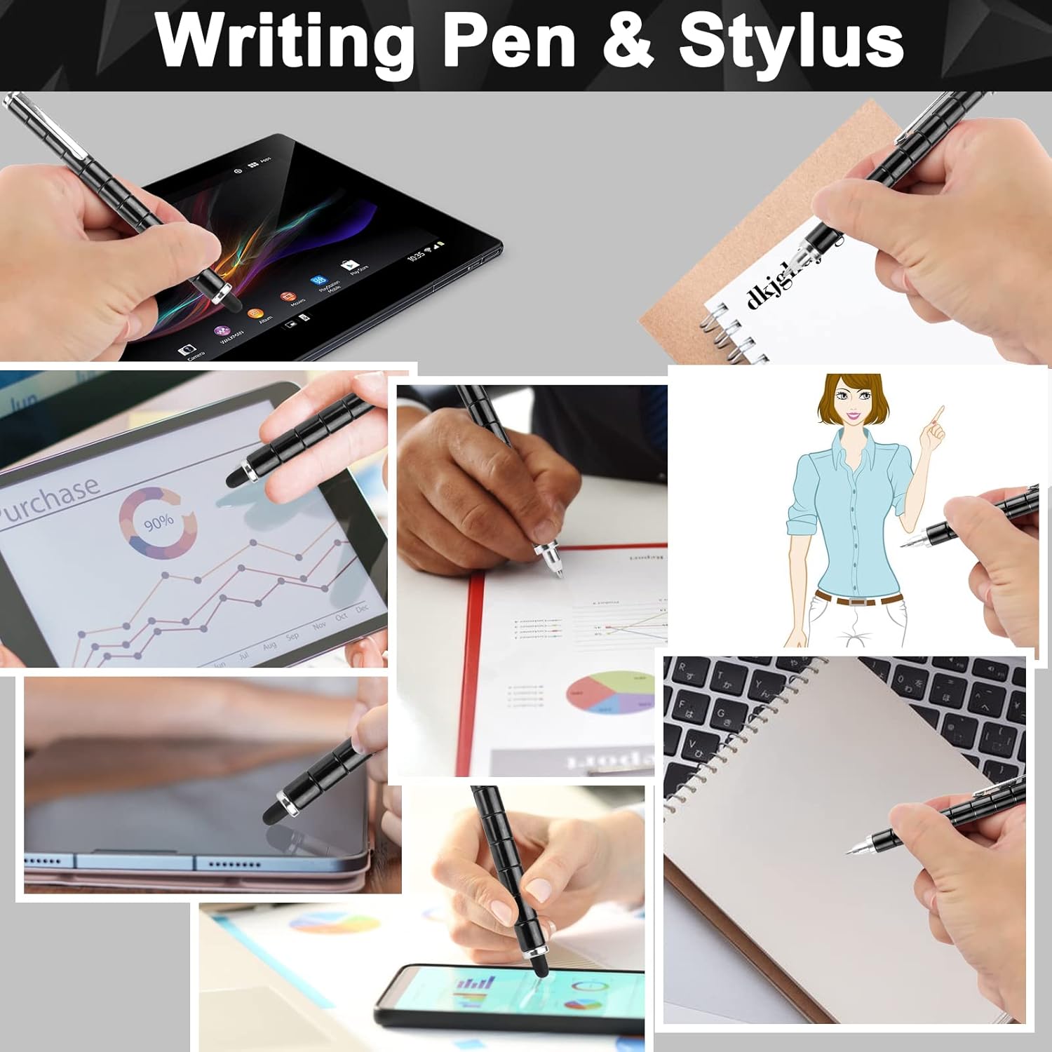 Magnetic Fidget Gold Pen Toy for Stress Relief and Anxiety