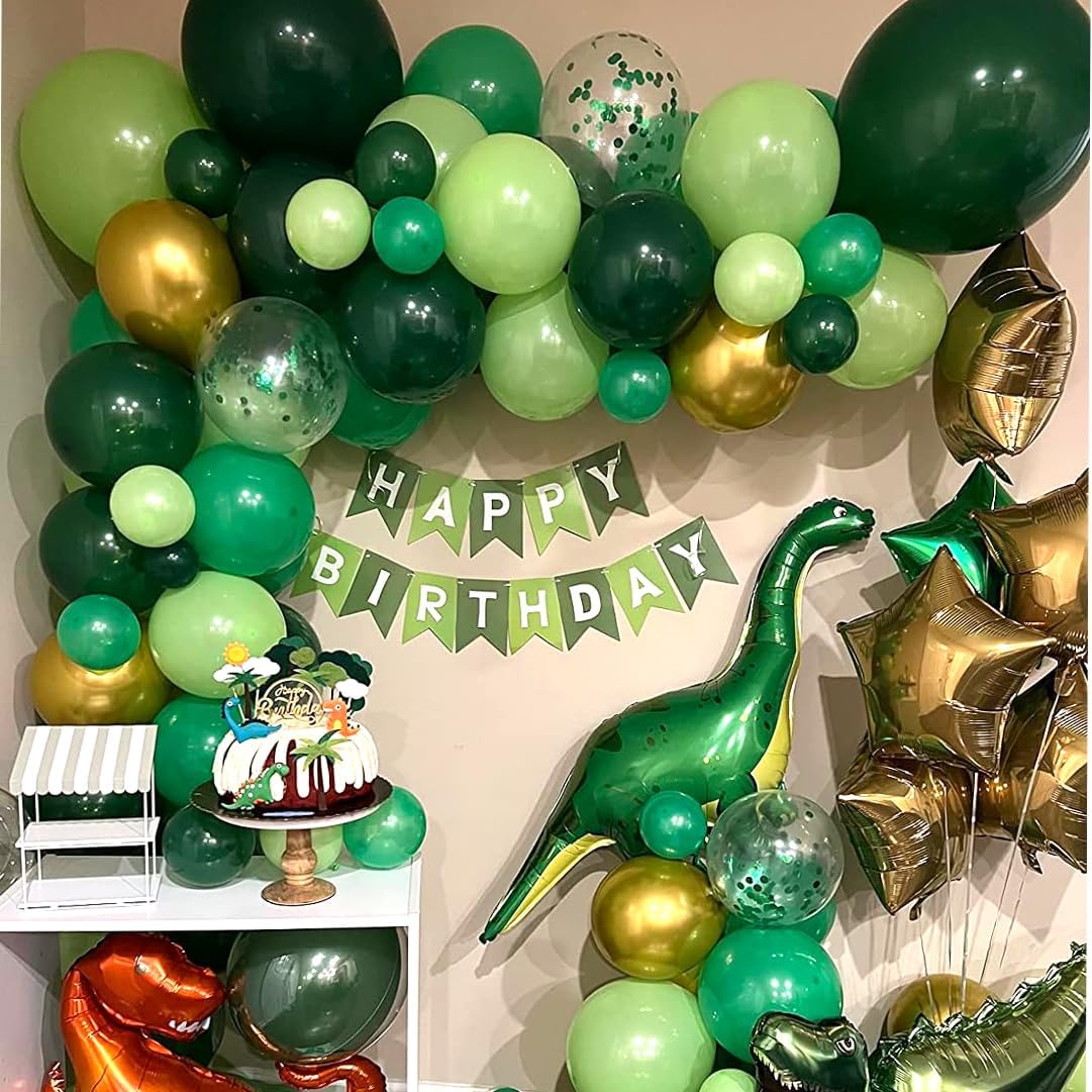 Green Balloons Dark Green Balloon Set 50 Pcs 12 Inch