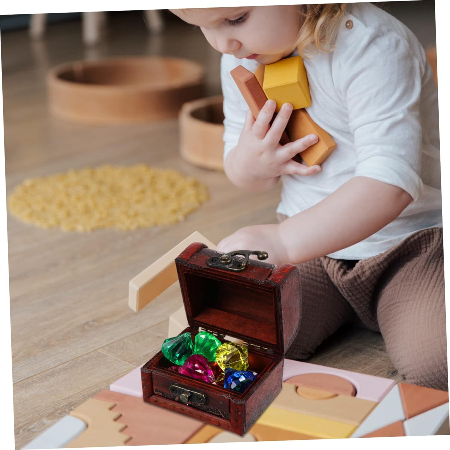 Acrylic Beaded Jewelry DIY Crafting Set for Kids