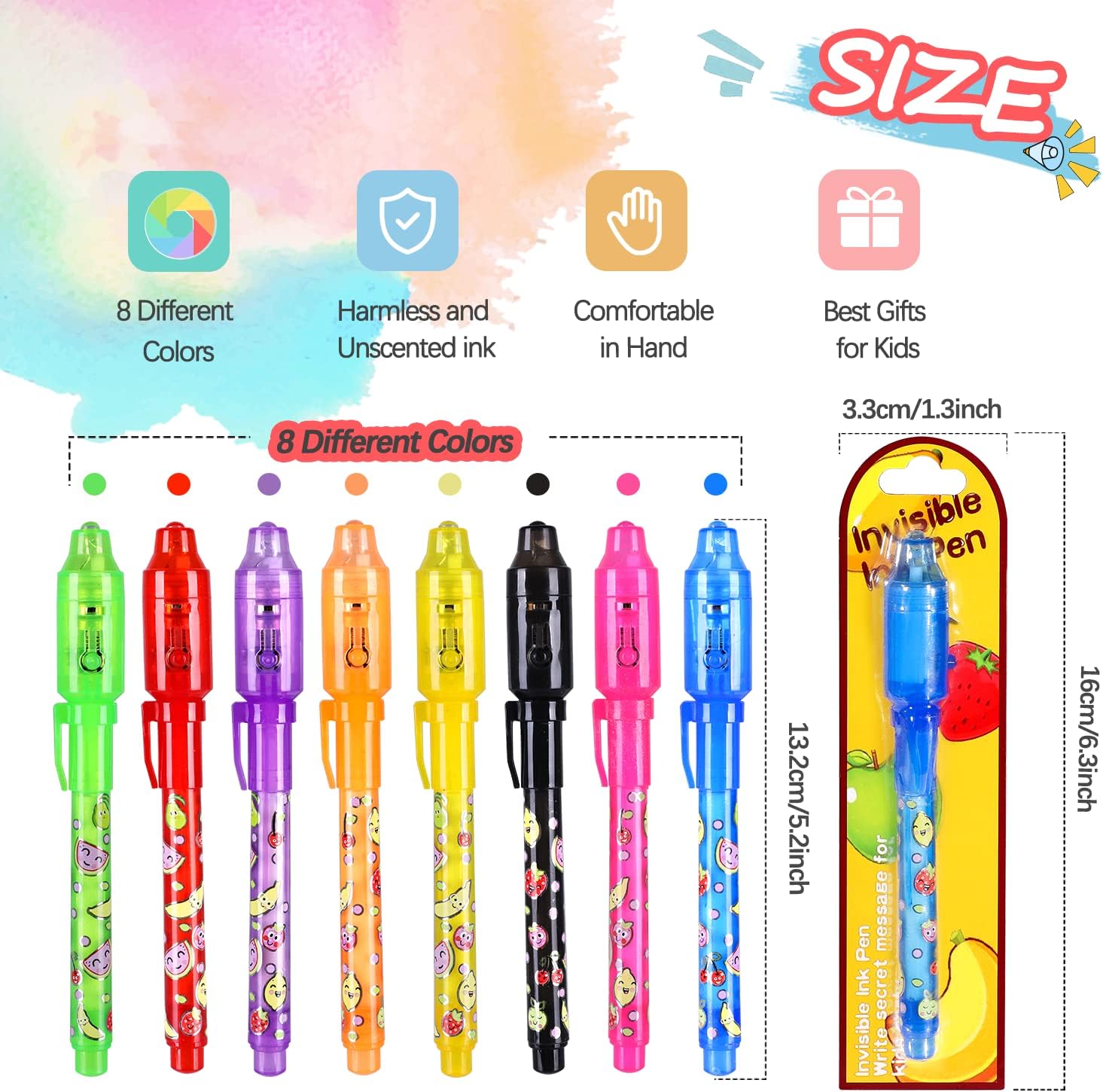 Tafulor Invisible Ink Pen Set for Kids 8PCS