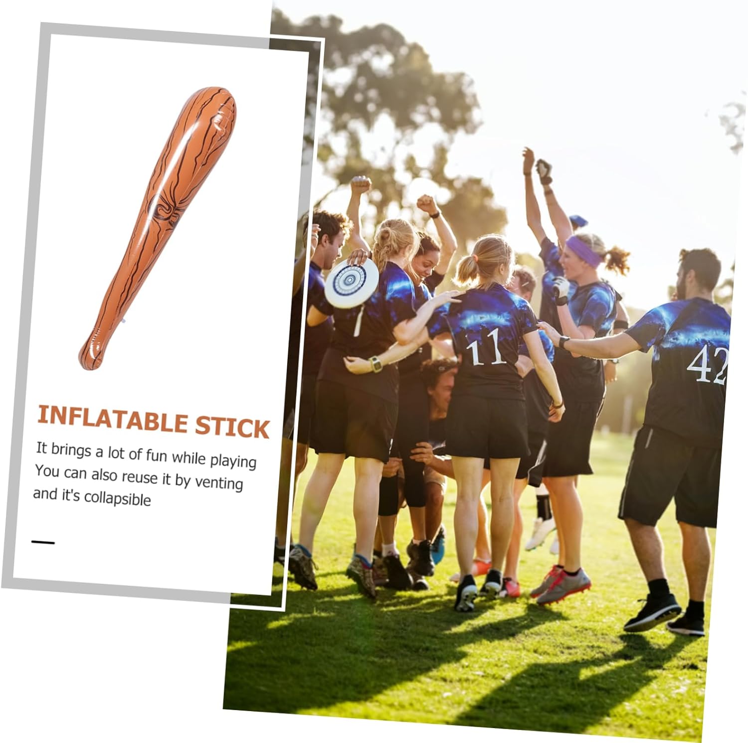 VICASKY Inflatable Bat Party Cheer Stick Sports Themed Toy